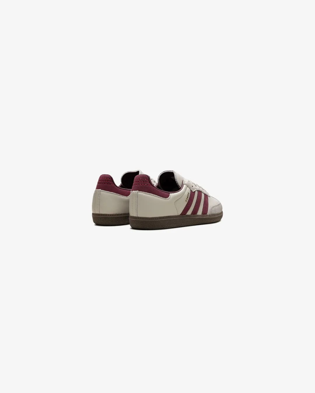 Kids Fun Slip Safe Adidas Samba OG Putty Grey Maroon Sneakers