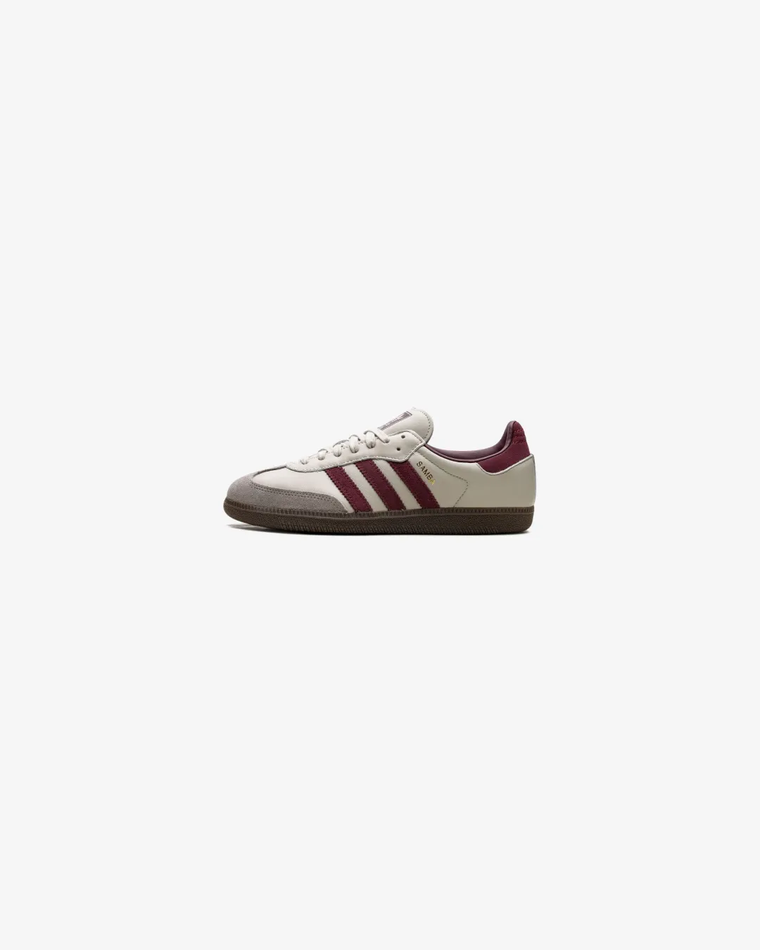 quick - drying fabric shoes running on uneven ground Adidas Samba OG Putty Grey Maroon Sneakers