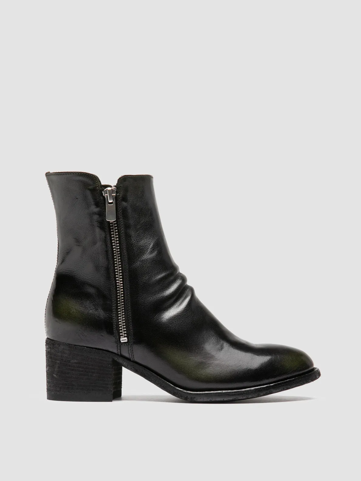 Stone Hike DENNER 103 - Green Leather Booties