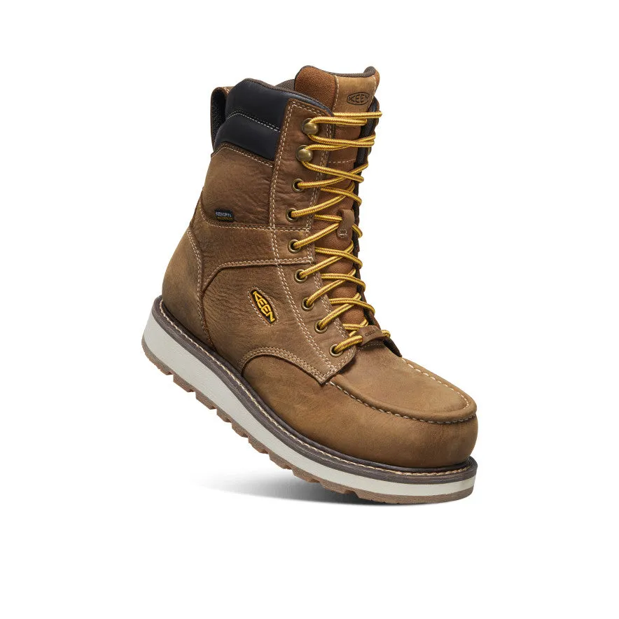 Men's Cincinnati 8" Waterproof Boot (Carbon Toe)  |  Belgian/Sandshell Flexible Design Structured Fit