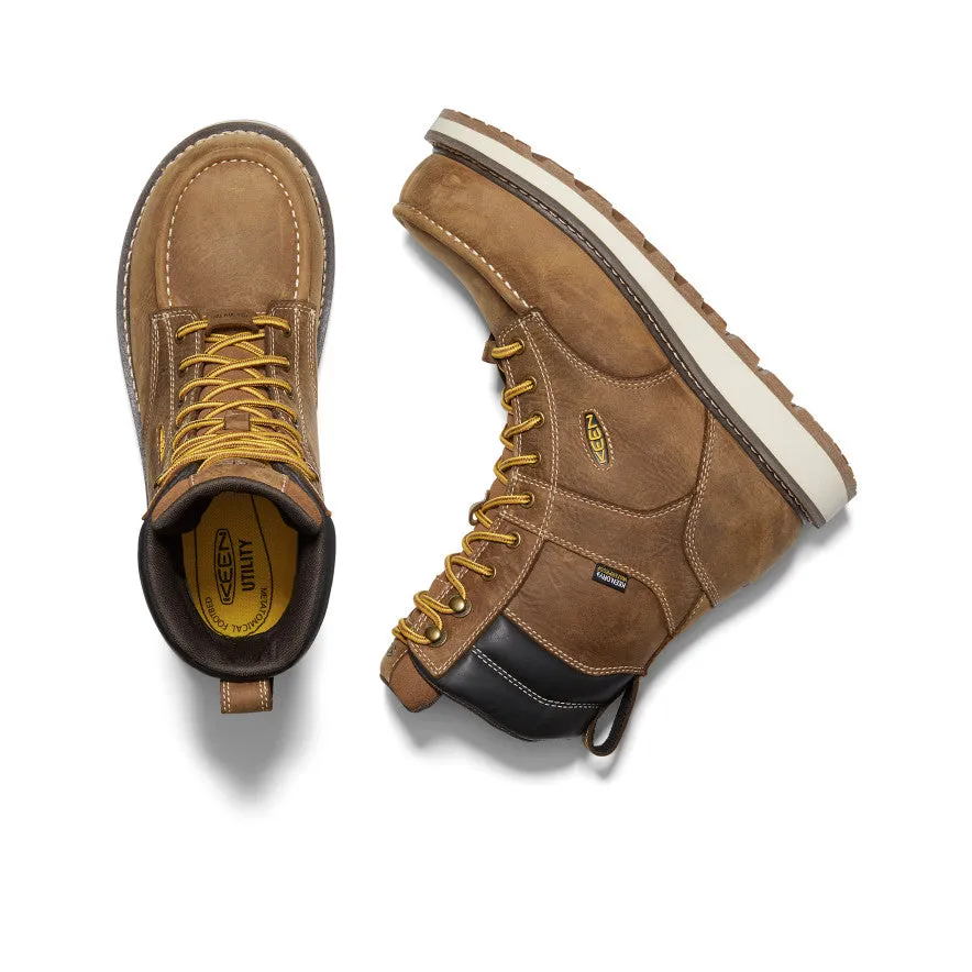 Daily Essentials Men's Cincinnati 8" Waterproof Boot (Carbon Toe)  |  Belgian/Sandshell