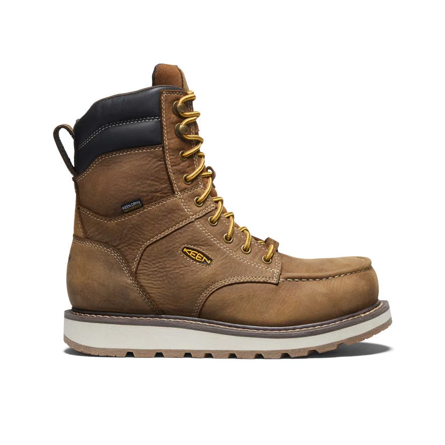 Relaxed Fit Men's Cincinnati 8" Waterproof Boot (Carbon Toe)  |  Belgian/Sandshell