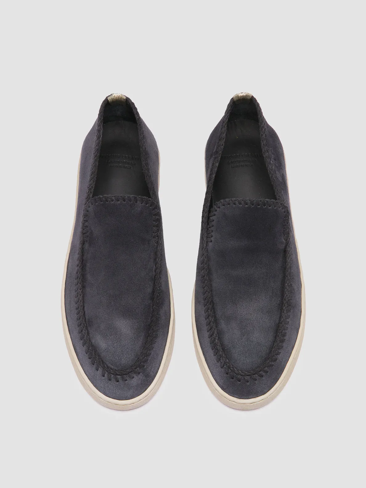 On-the-Go Wear HERBIE 011 - Navy Suede Penny Loafers