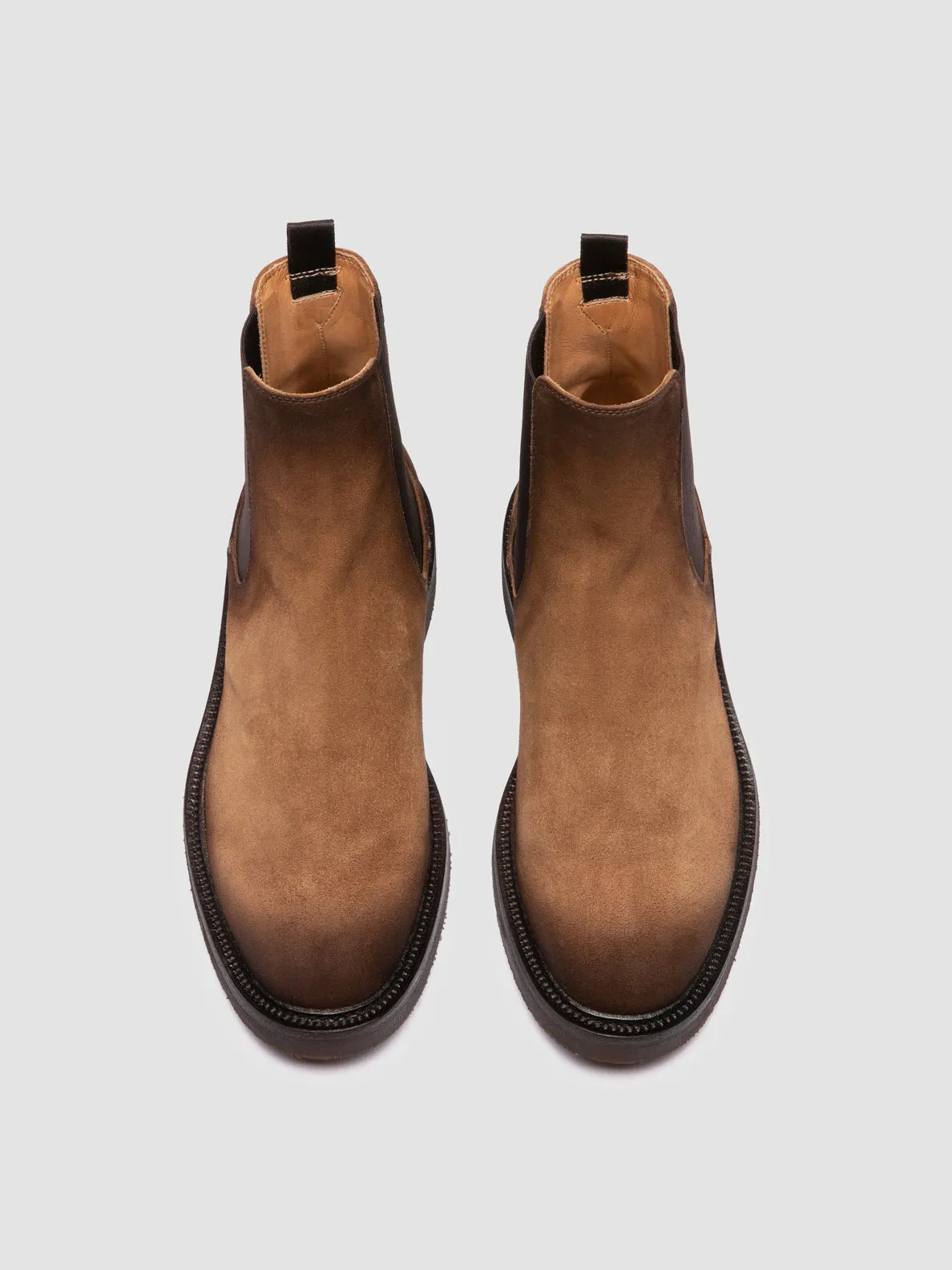HOPKINS FLEXI 204 - Brown Suede Pull On Boots Sporty lining Subtle Detail