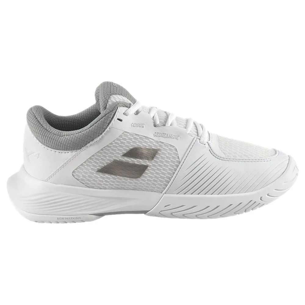 Babolat Women's SFX 4 - White/Silver Supportive Fit Sleek lines