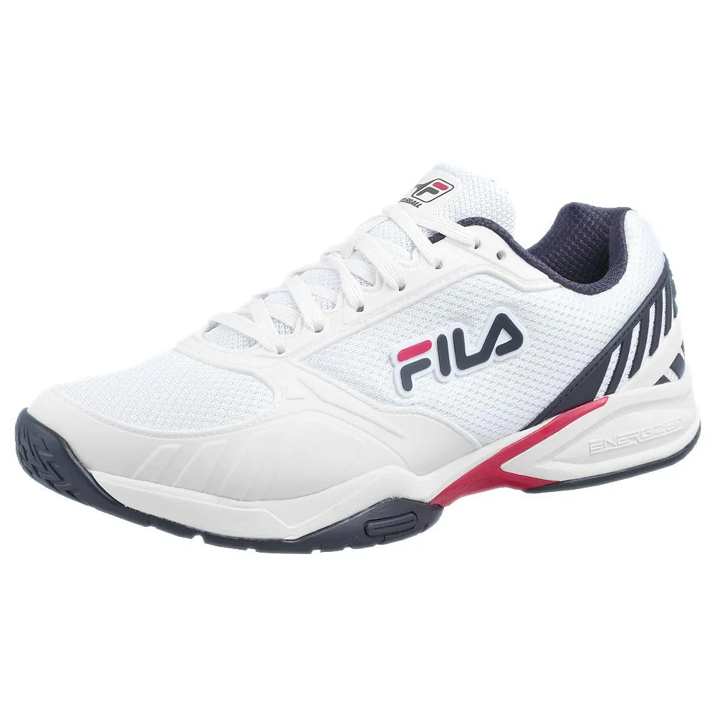 quick dry Fila Men's Volley Zone Pickleball - White/Navy