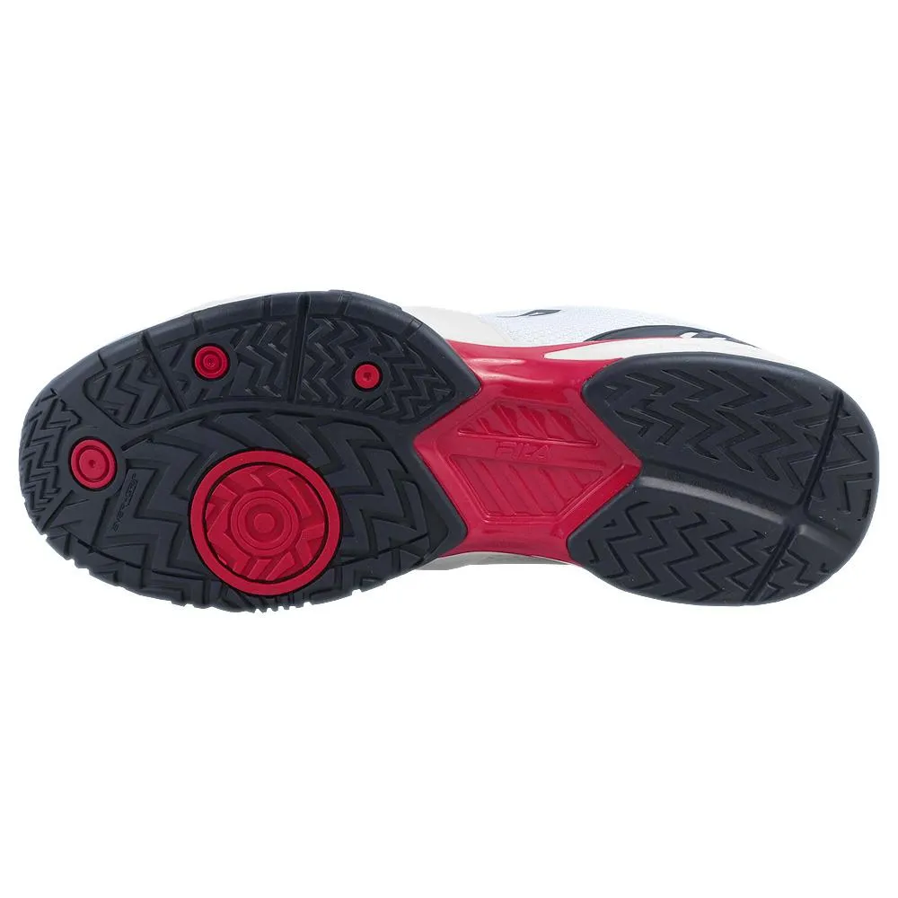 Fila Men's Volley Zone Pickleball - White/Navy Grip Technology Contemporary Chic