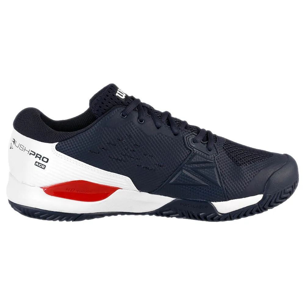 Wilson Men's Rush Pro Ace - Navy Blazier/White Lifestyle Fit Ultimate look