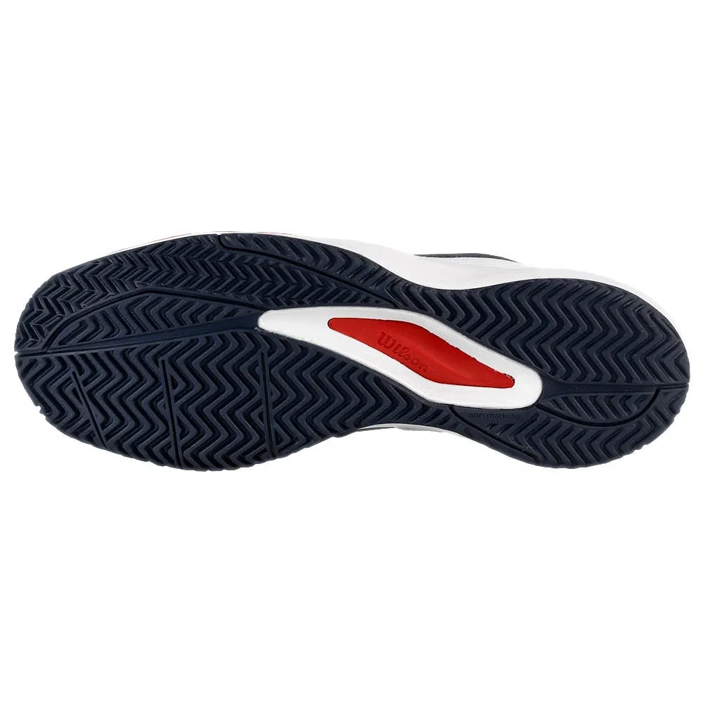 Wilson Men's Rush Pro Ace - Navy Blazier/White warm weather Adjustable Laces