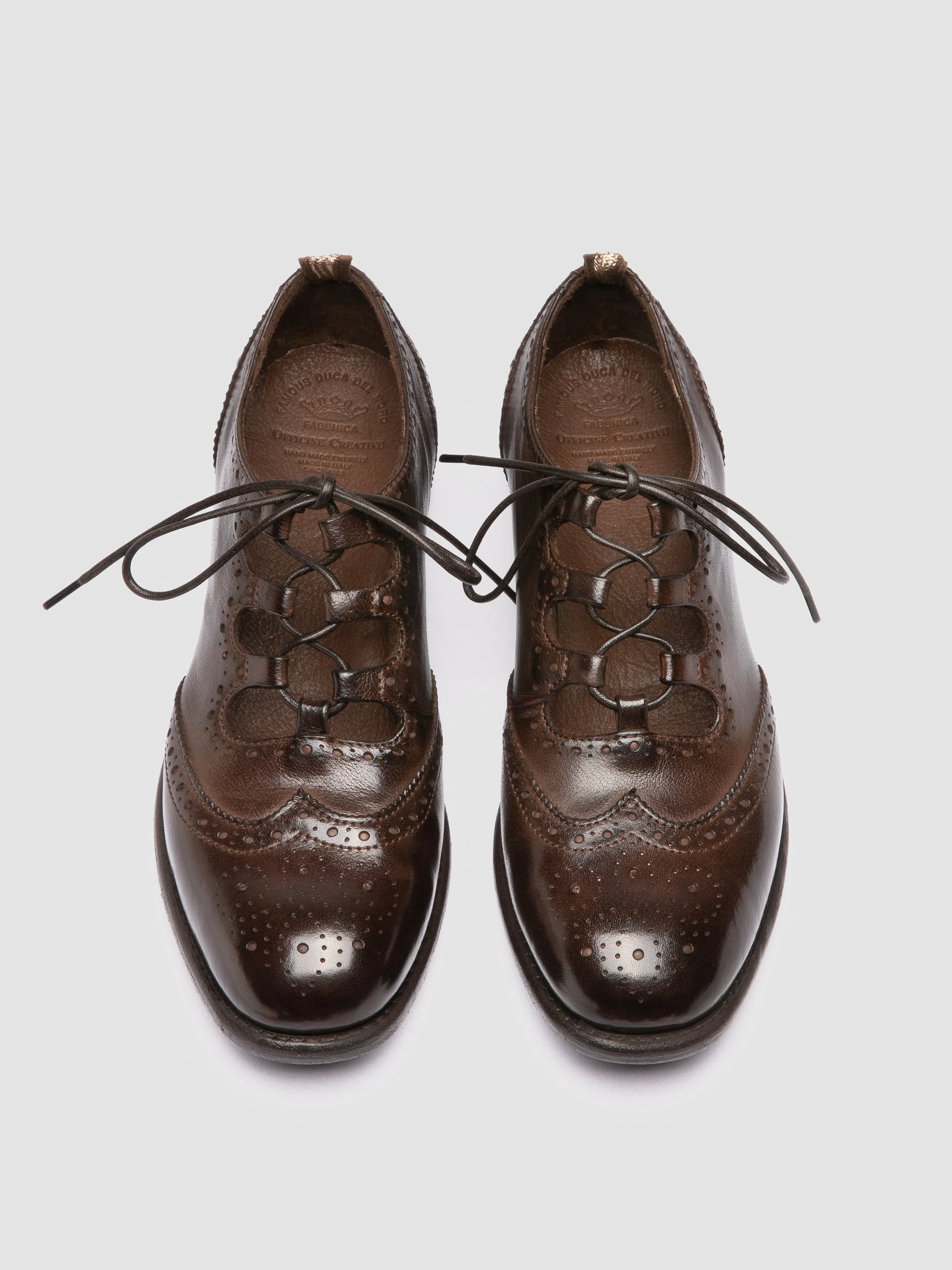 Urban Elegance Lightweight All-Day Wear CALIXTE 079 - Brown Leather Oxford Shoes