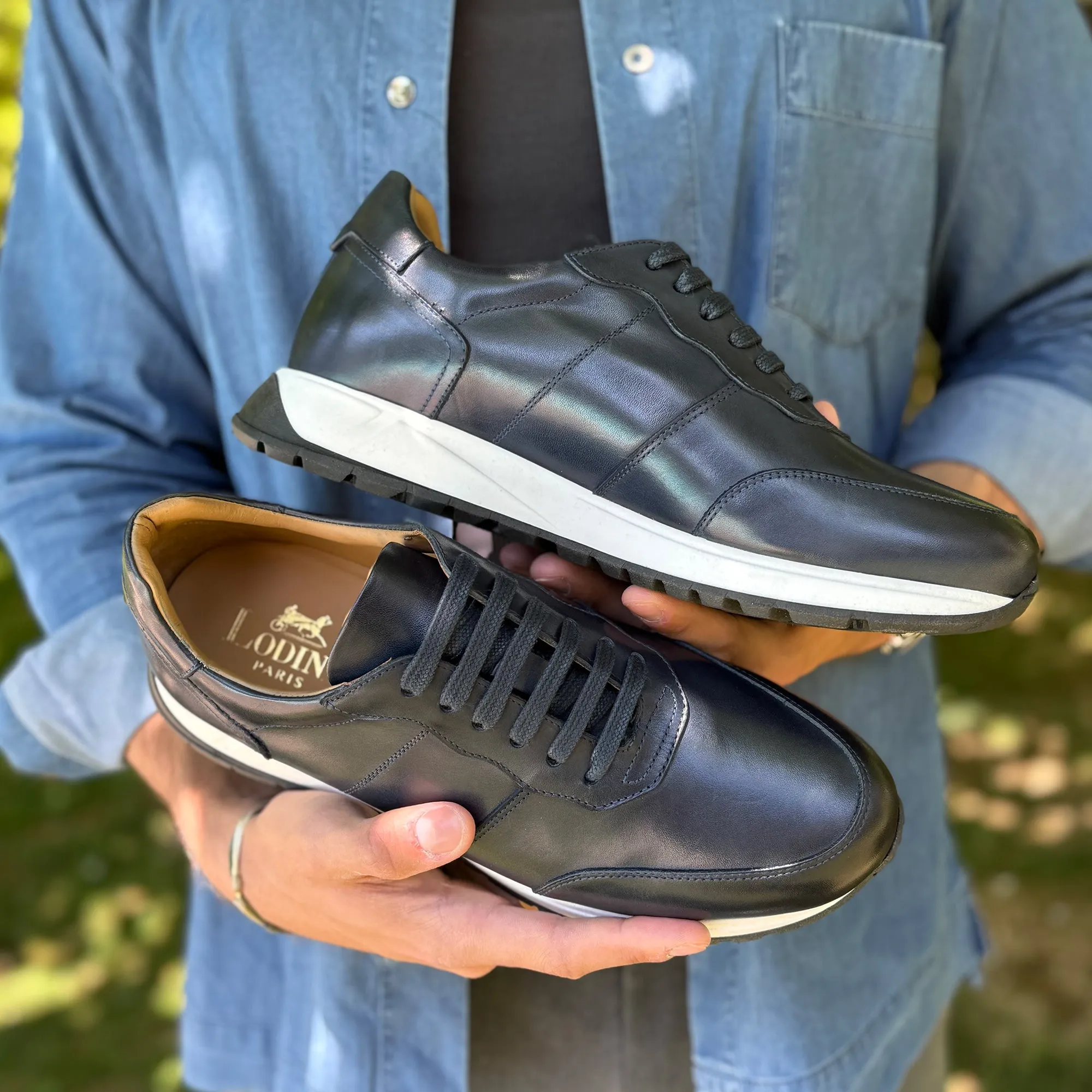 Sneakers bleu marine Jarno 722 Planet Hike Airport Run