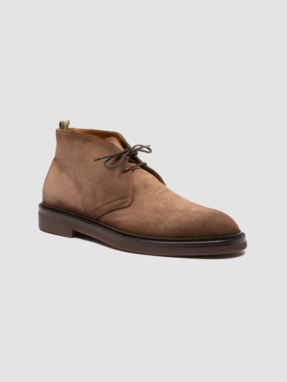 DUDE FLEXI 004 - Brown Suede Chukka Boots Foot Hugging High Performance