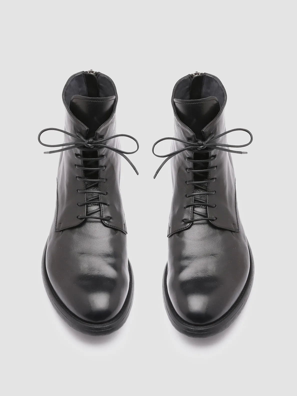 Hiking Shoes Athletic Appeal HIVE 016 - Black Leather Boots