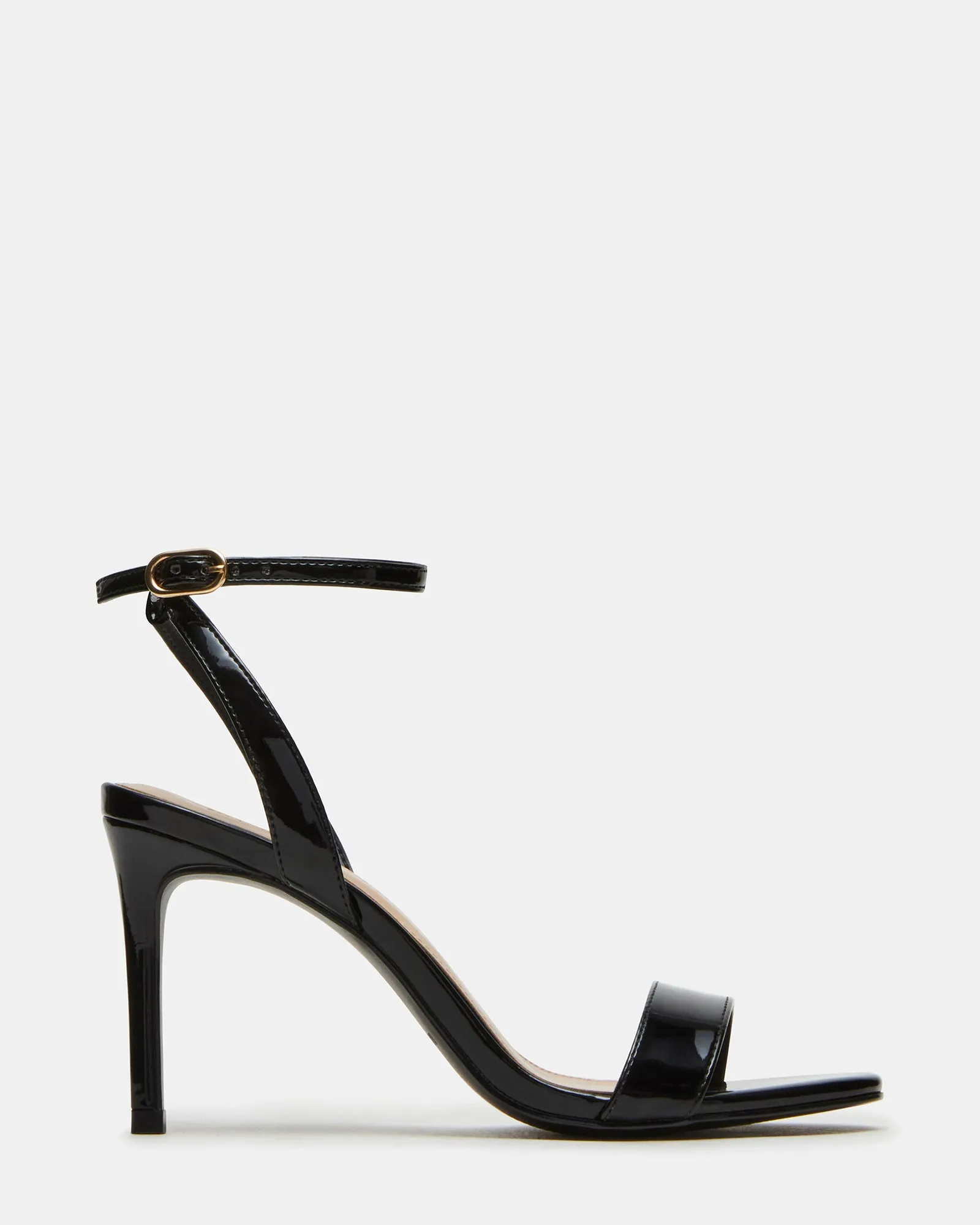 SUZIE BLACK PATENT Fashion Heels Comfortable Wedding Shoes