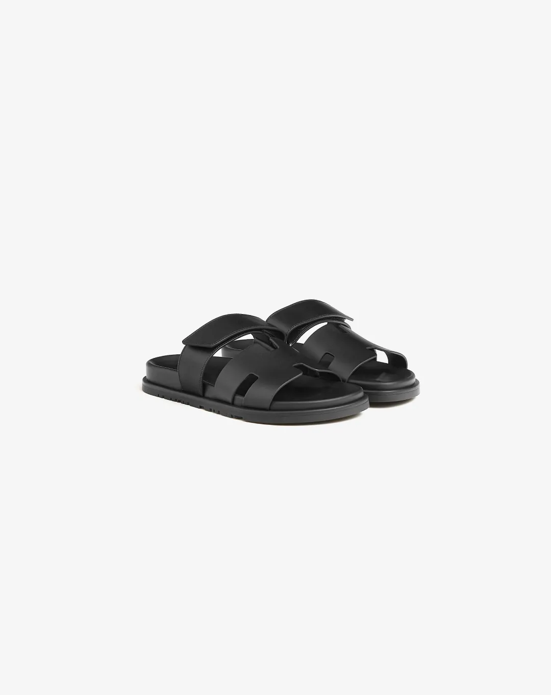 Amazing flexibility 5K running shoes Herm??s Chypre sandal "Black"