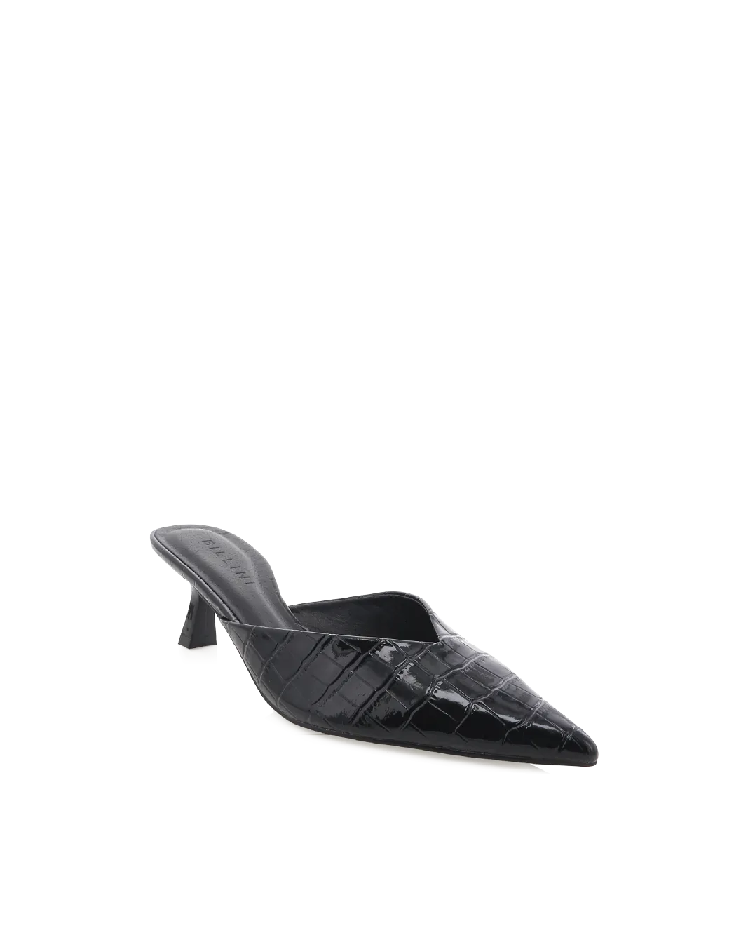 Luxe Wedding Footwear ADELE - BLACK PATENT CROC