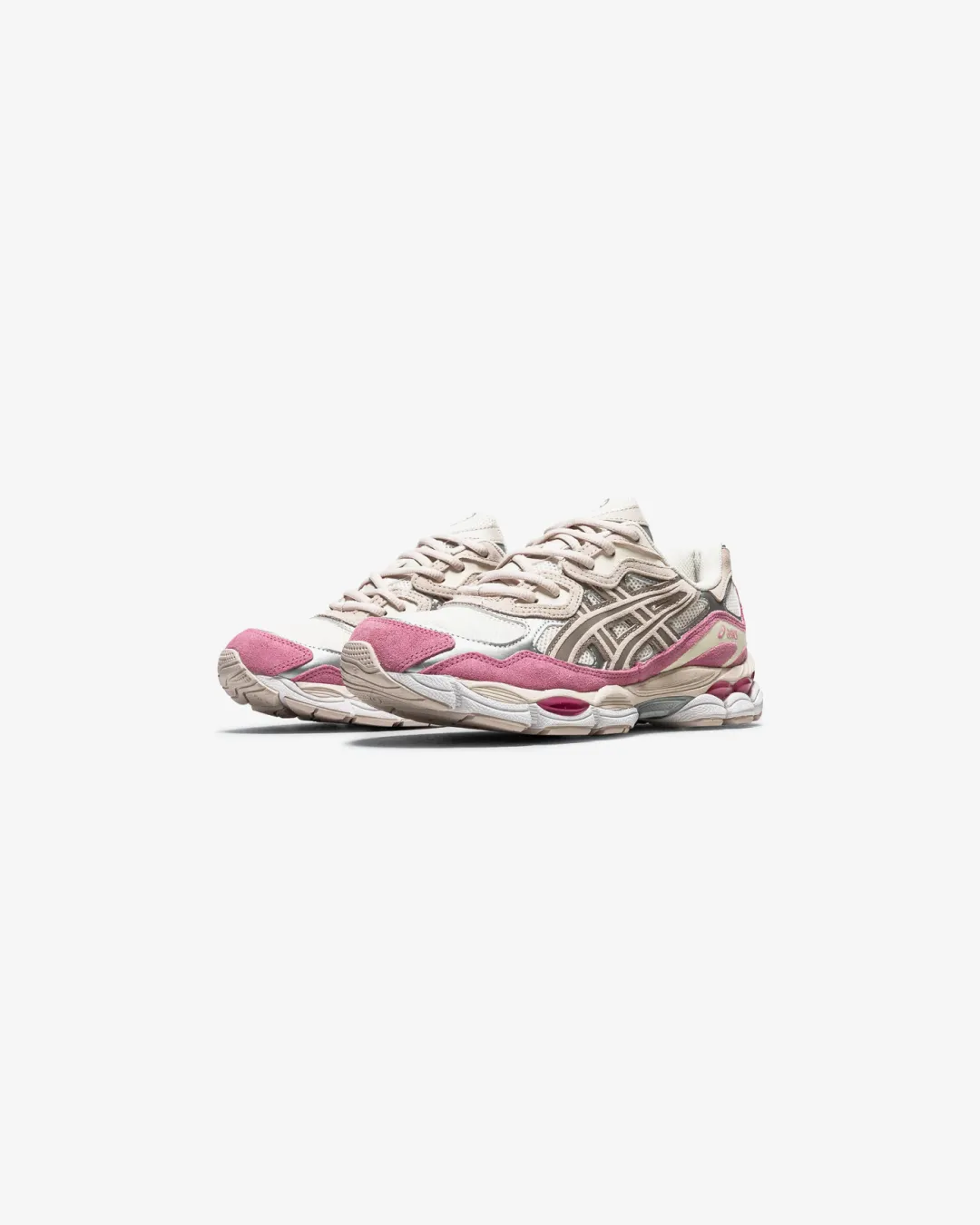 Velcro Closure ASICS Gel-NYC Cream Mineral Beige Pink Sneakers