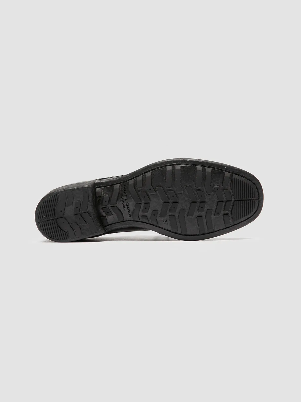 CALIXTE 068 - Black Leather Derby Shoes Indoor Wear