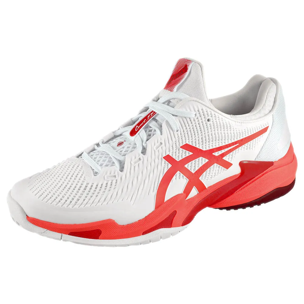 Power Walk Asics Men's Court FF 3 Novak - White/Electric Red