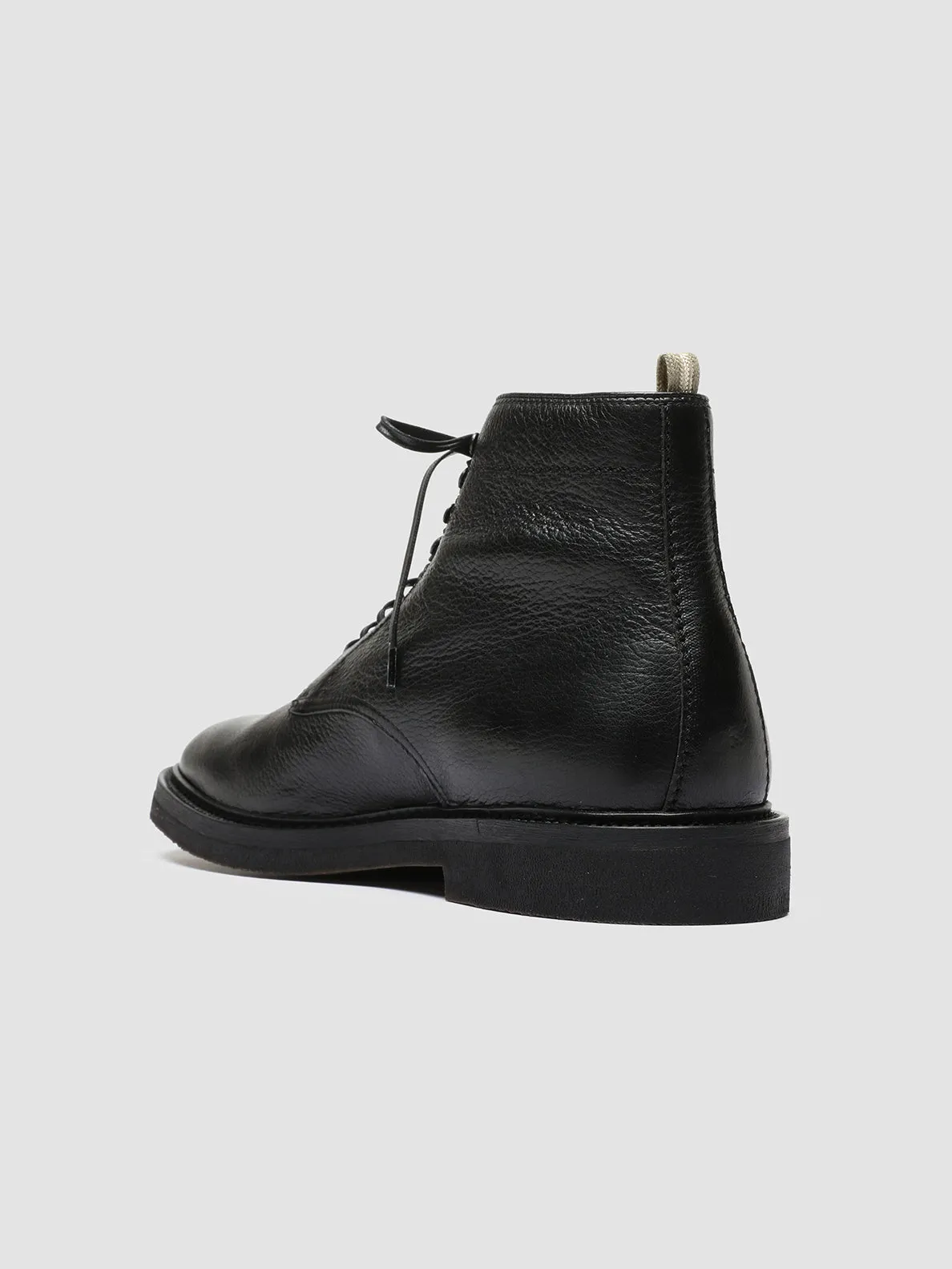 HOPKINS FLEXI 203 - Black Leather Lace-up Boots Bounce Tech