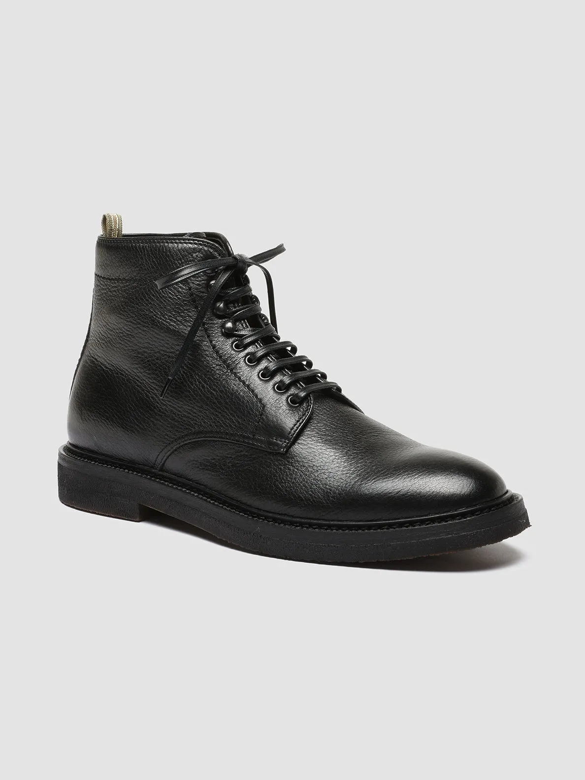 HOPKINS FLEXI 203 - Black Leather Lace-up Boots Casual Style Performance Wear