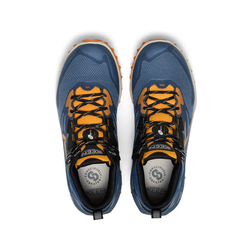 Work Function Men's Zionic NXT Waterproof Hiking Boot  |  Naval Academy/Bright Marigold