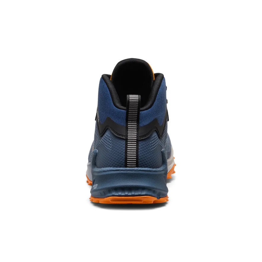 Water Repellent Boots Elevation Trail Men's Zionic NXT Waterproof Hiking Boot  |  Naval Academy/Bright Marigold