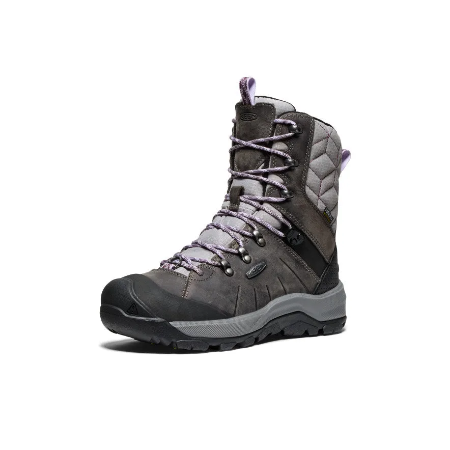 Soft Sole Women's Revel IV High Polar Waterproof Boot  |  Steel Grey/Orchid Petal