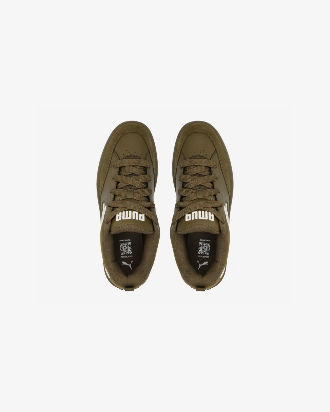 Puma Park Lifestyle Olive?? Sneakers foam sole shoe trait