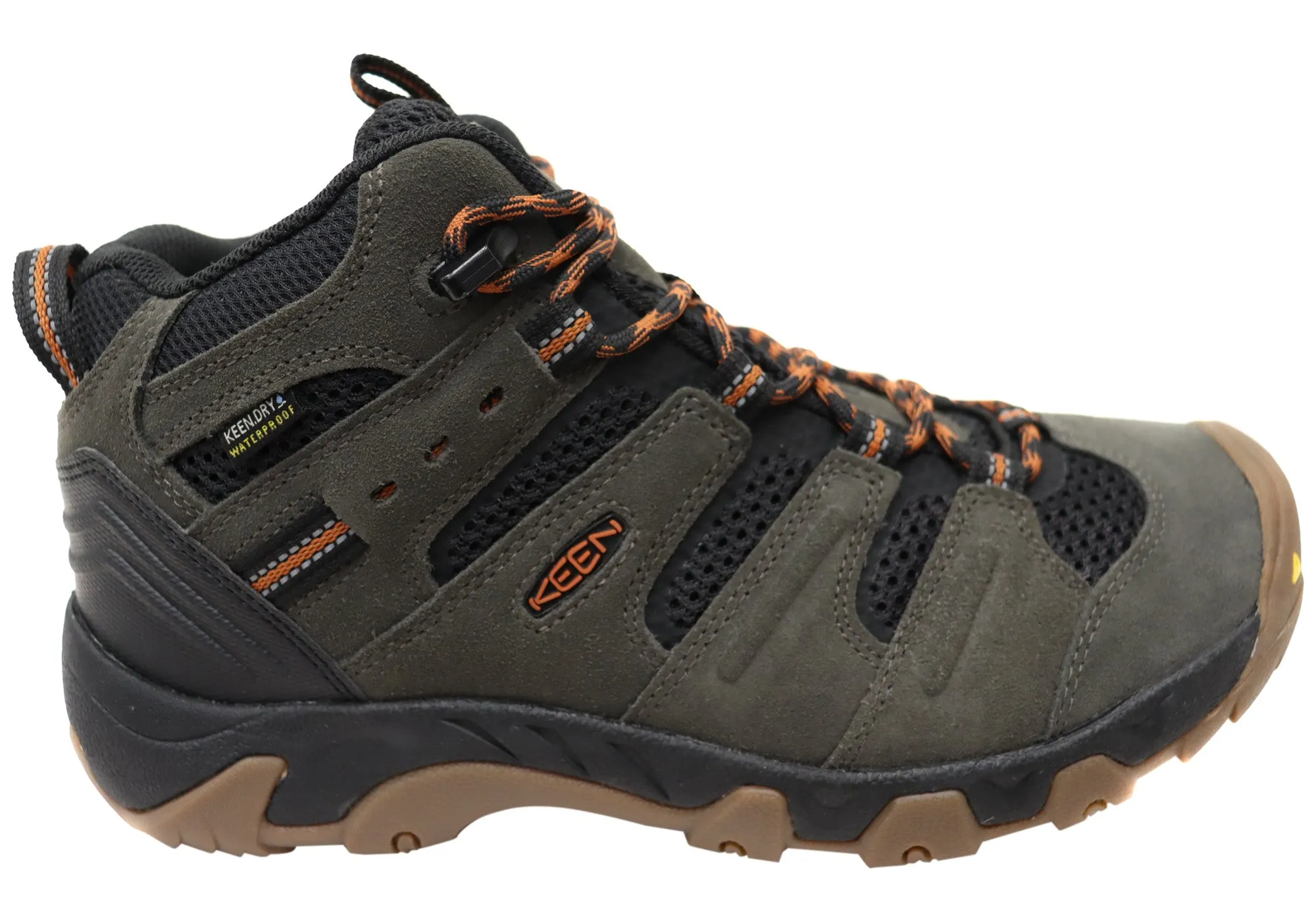 Keen Mens Comfortable Headout Mid Waterproof Hiking Boots Toe Protection Celebrity Vibe