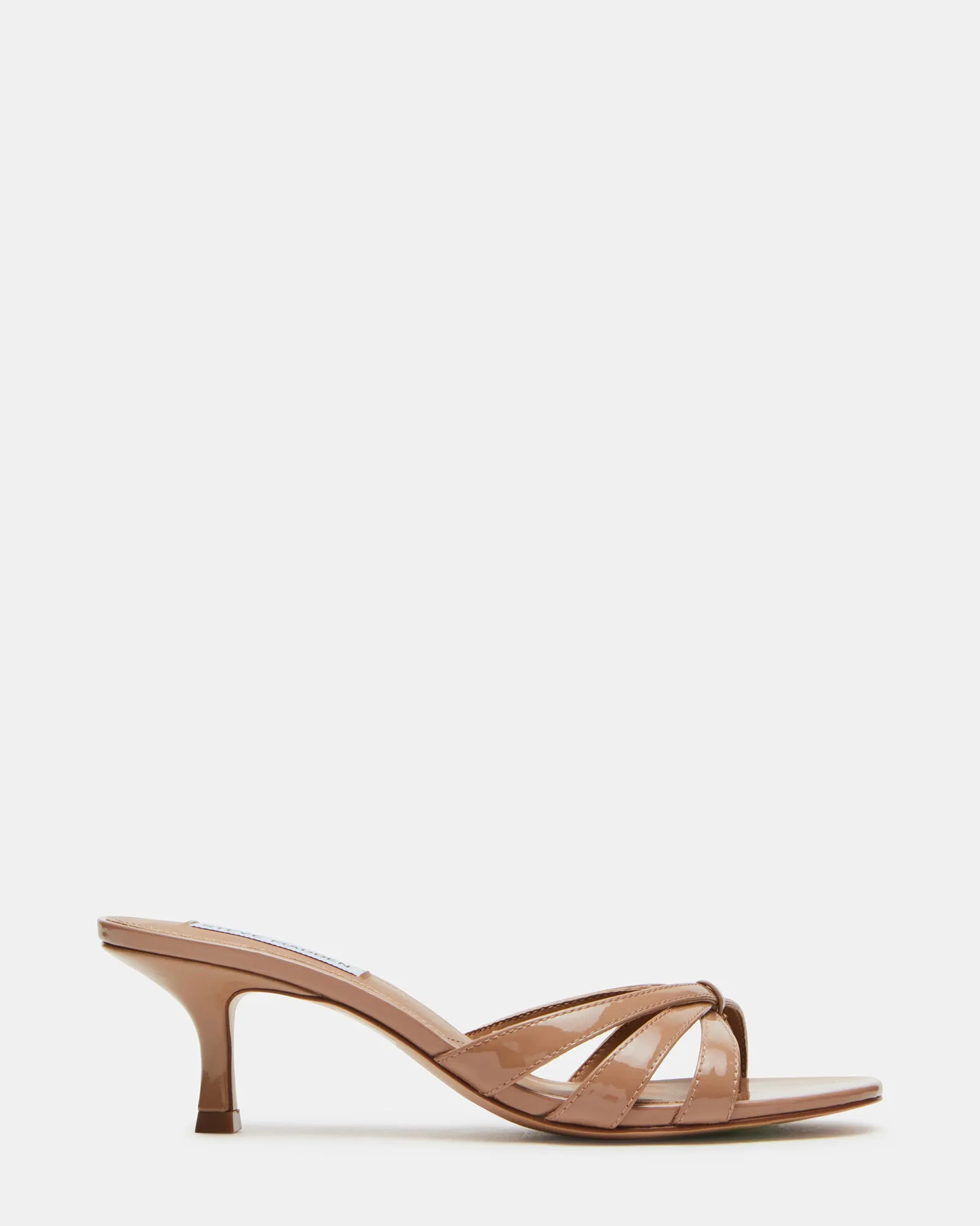 Good Traction Casual Office Heels CARY TAN PATENT LEATHER