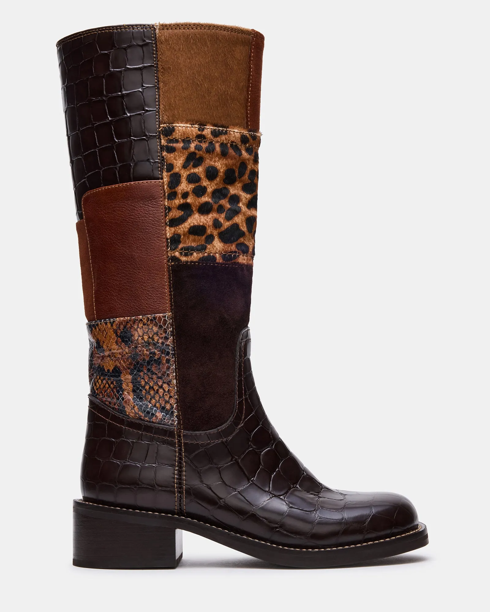 Anti Bacterial City Wear RIGGS BROWN MULTI PATCHES