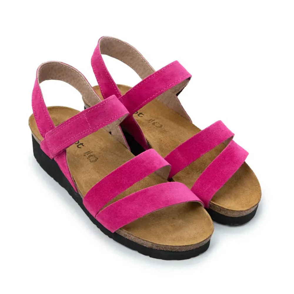 Impact Ready Sneaker Culture Kayla Fuchsia Suede Sandal (7806-CAQ)