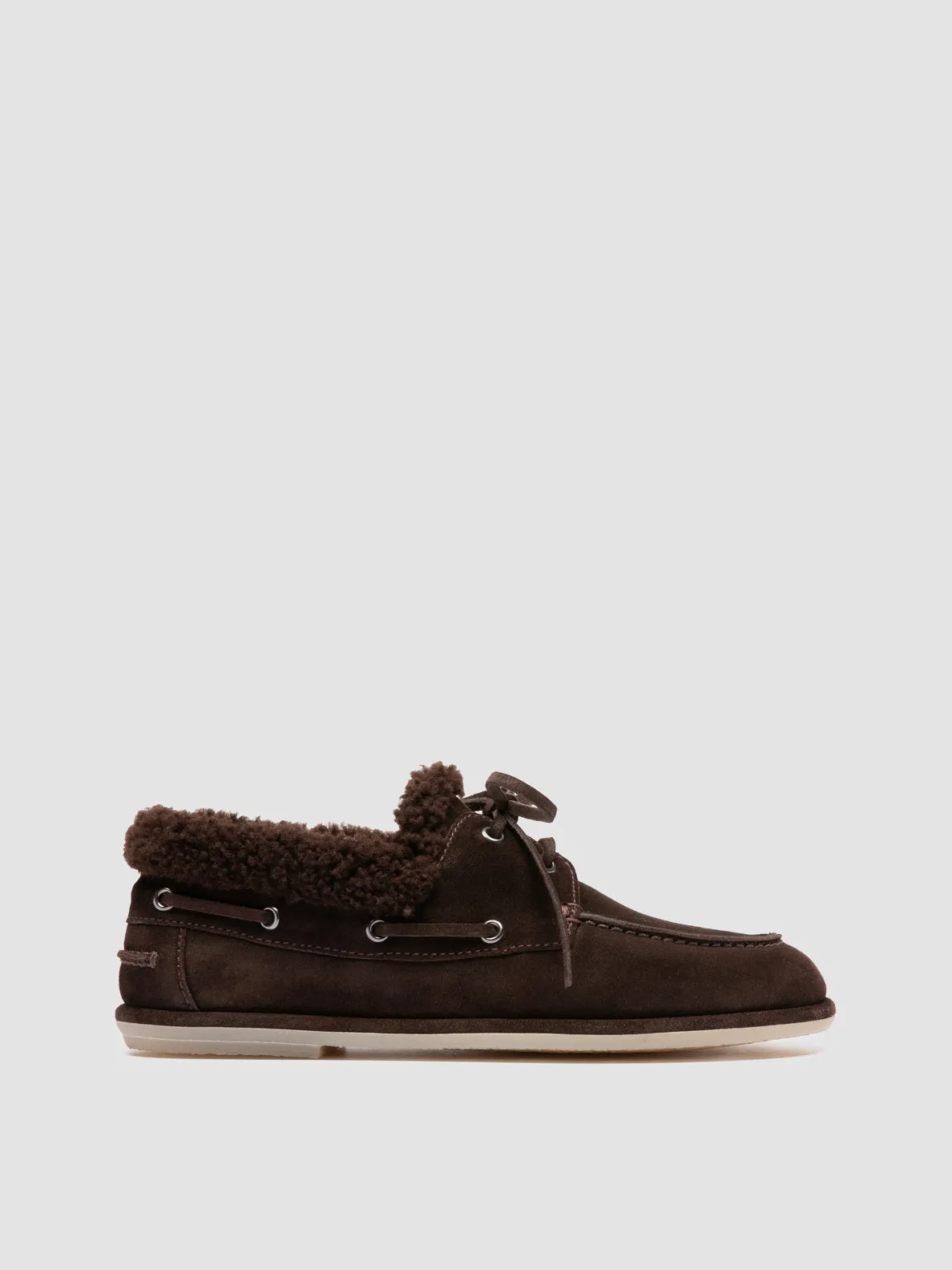 LOVE 103 - Brown Suede Boat Shoes Plain Hike