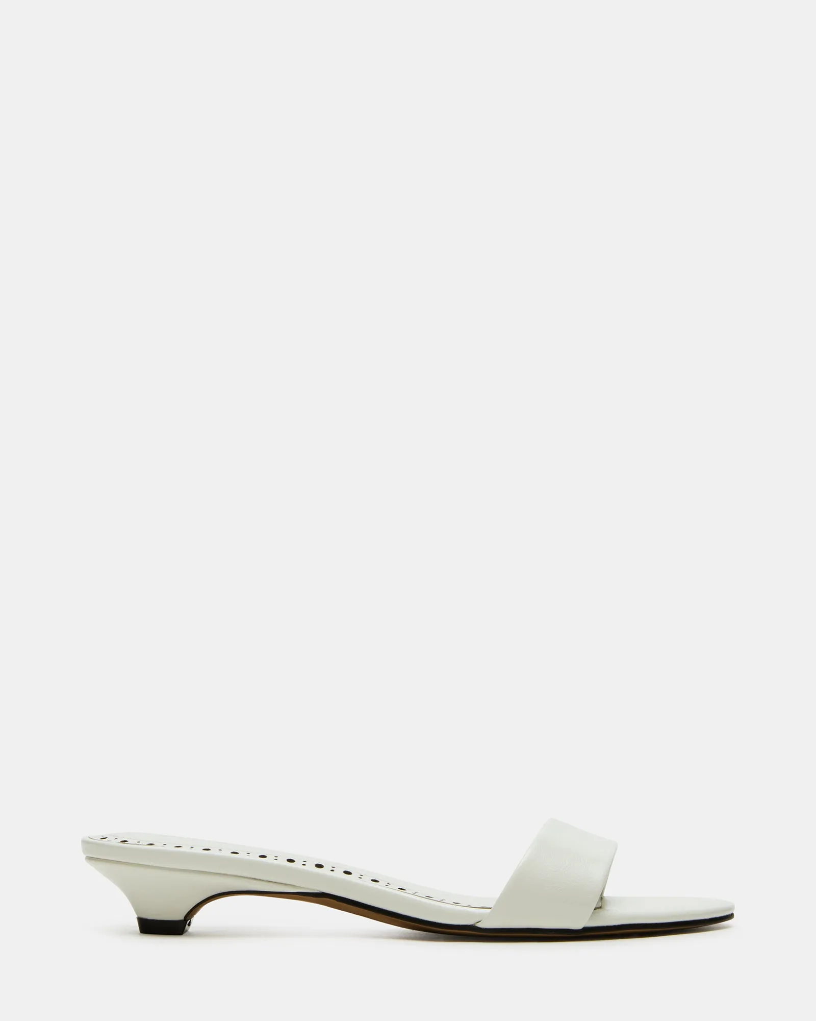 Wide Heel Pumps BERRY WHITE