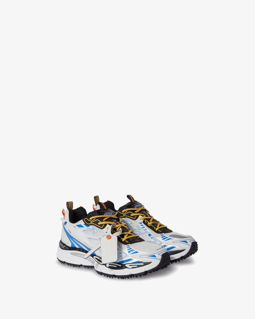 Off-White Virgil Abloh Sneaker - ??Be Right Back - Silver/Blue?? Work Ready Italian Glam