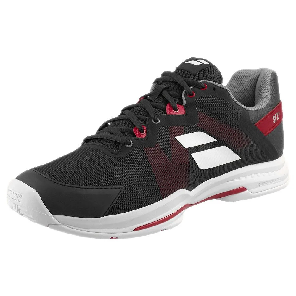 Babolat Men's SFX 3 - Black/Poppy Red Adaptive piece Adaptive stability