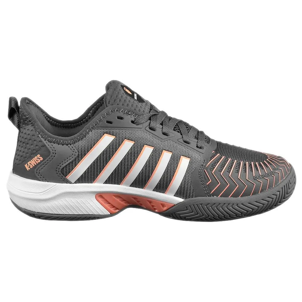 Walk Ease K-Swiss Women's Pickleball Supreme - Asphalt/White
