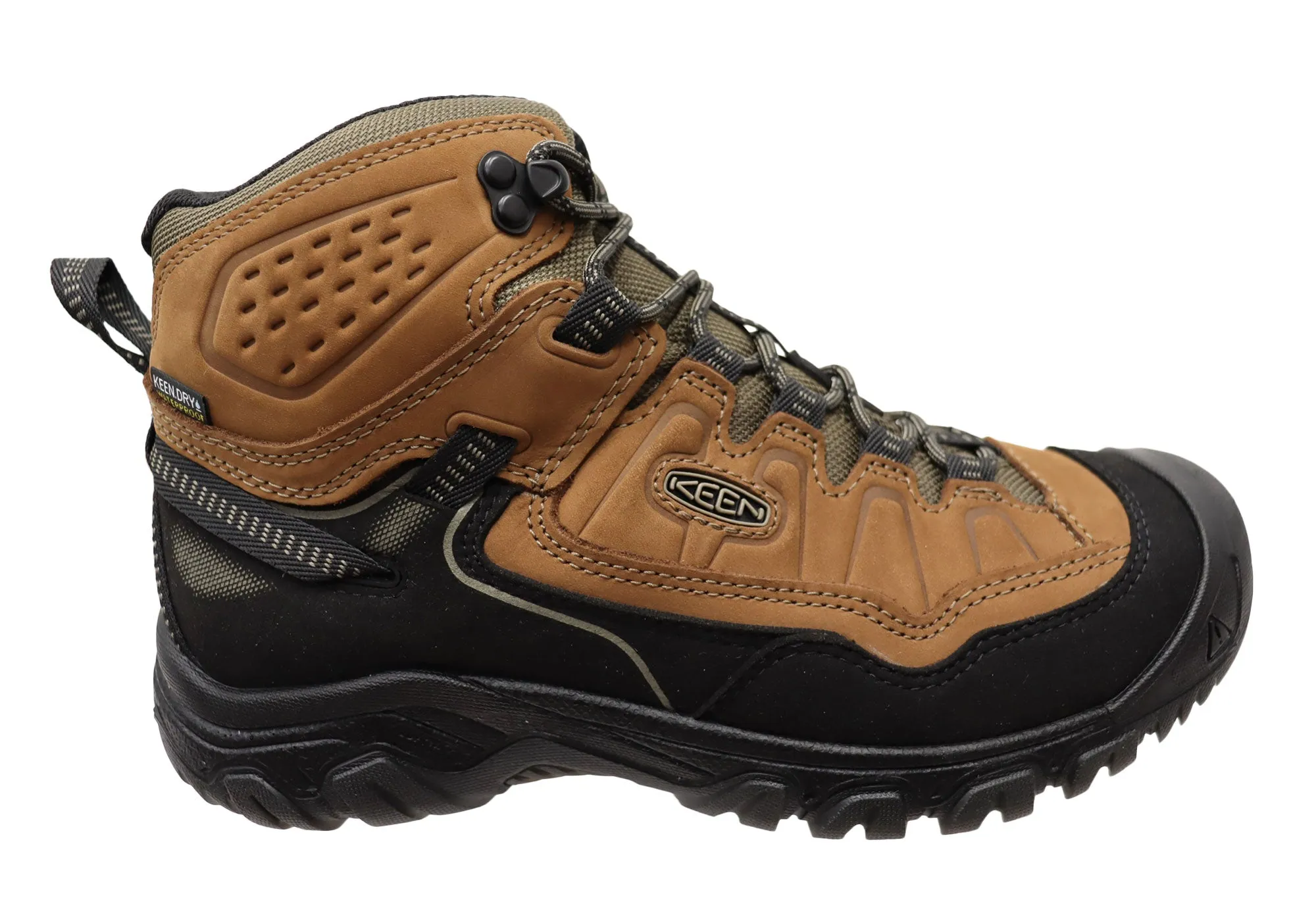 Keen Mens Comfortable Targhee IV Mid Waterproof Hiking Boots Gym