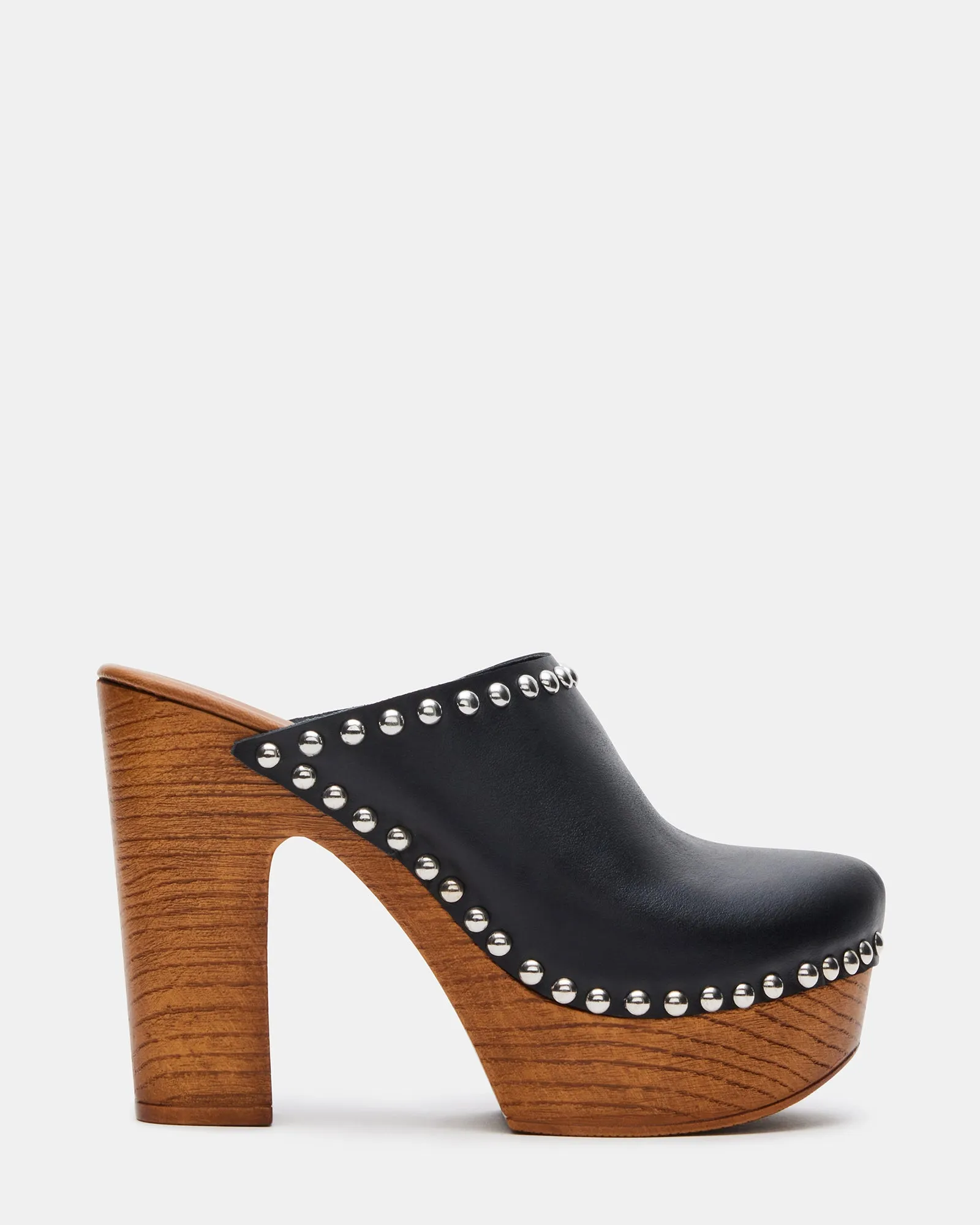 DUTCHESS BLACK LEATHER Slip On Design