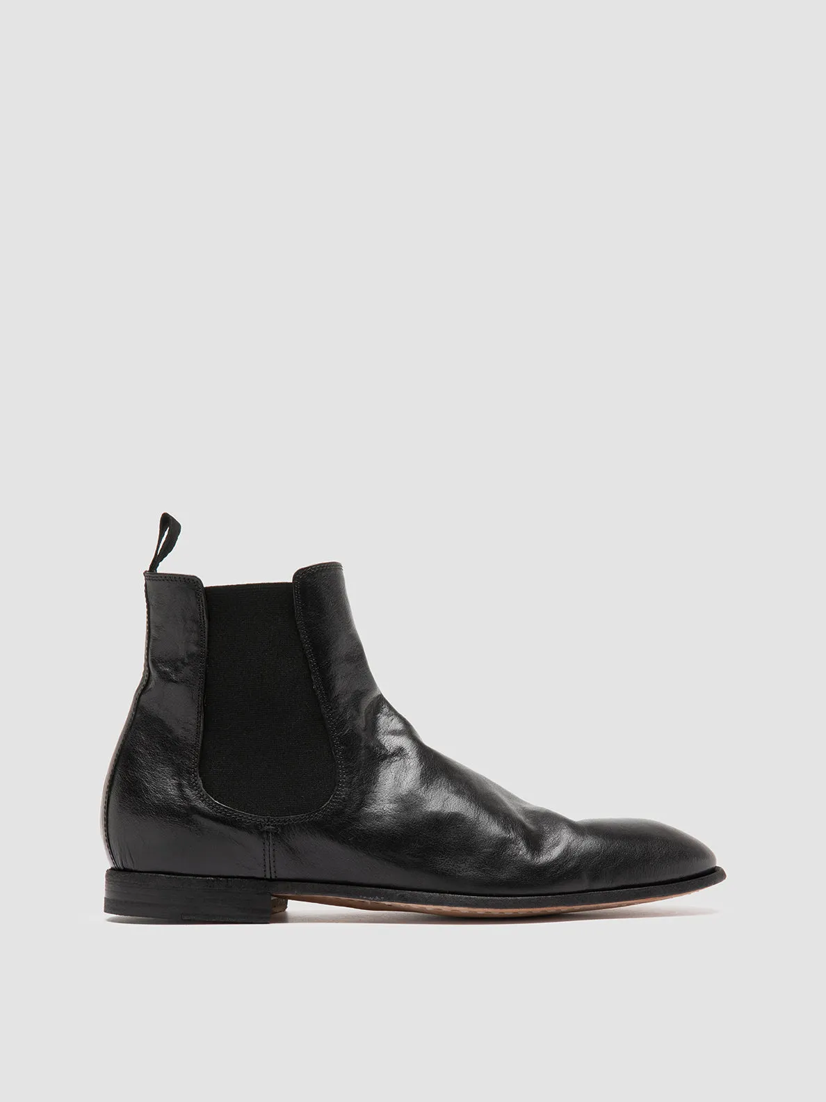Ultimate Ease High-performance ease SOLITUDE 004 - Black Leather Chelsea Boots