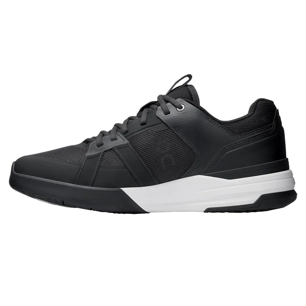 On Women's THE ROGER Clubhouse Pro - Black/White Matte Finish Refined Ease