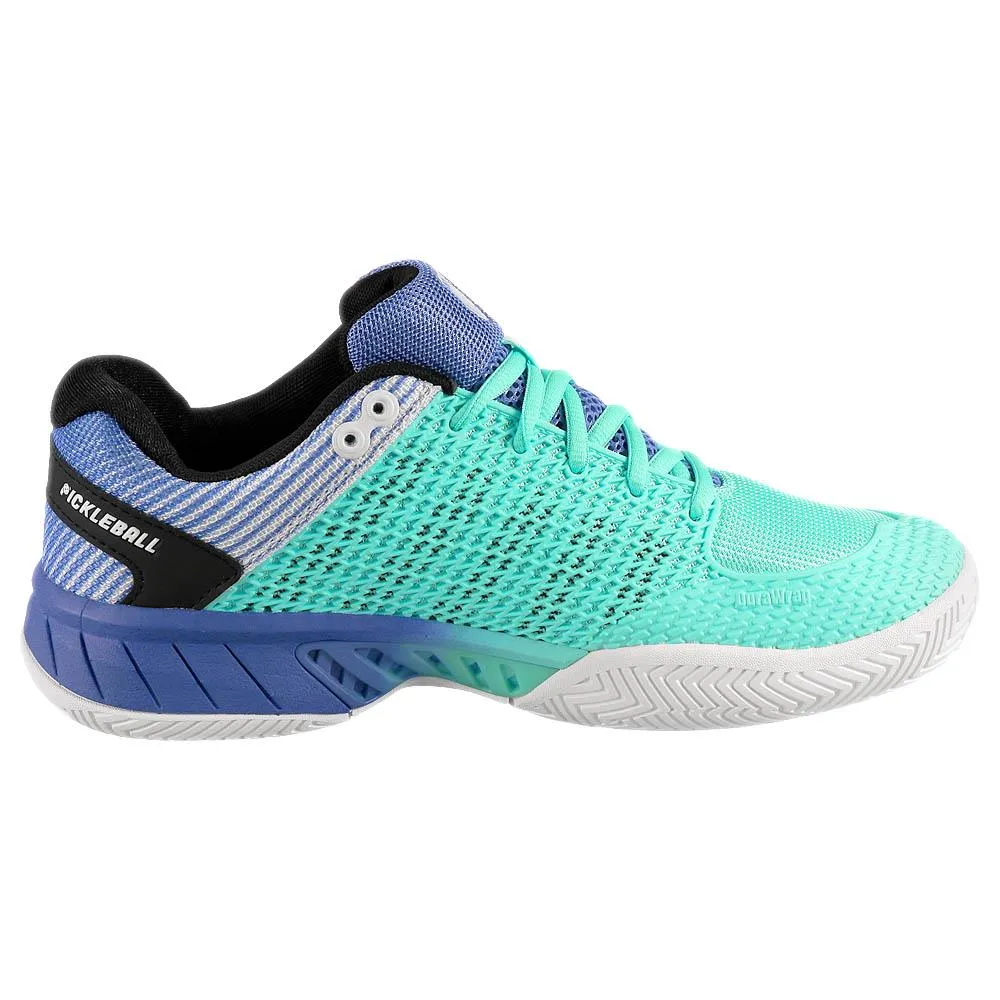 Premium Sole Ultra Responsive K-Swiss Women's Express Light Pickleball - Tanager Turquiose/Persian Jewel