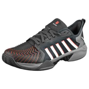 K-Swiss Men's Pickleball Supreme - Pickleball - Jet Black/Steel Grey Reliable stability