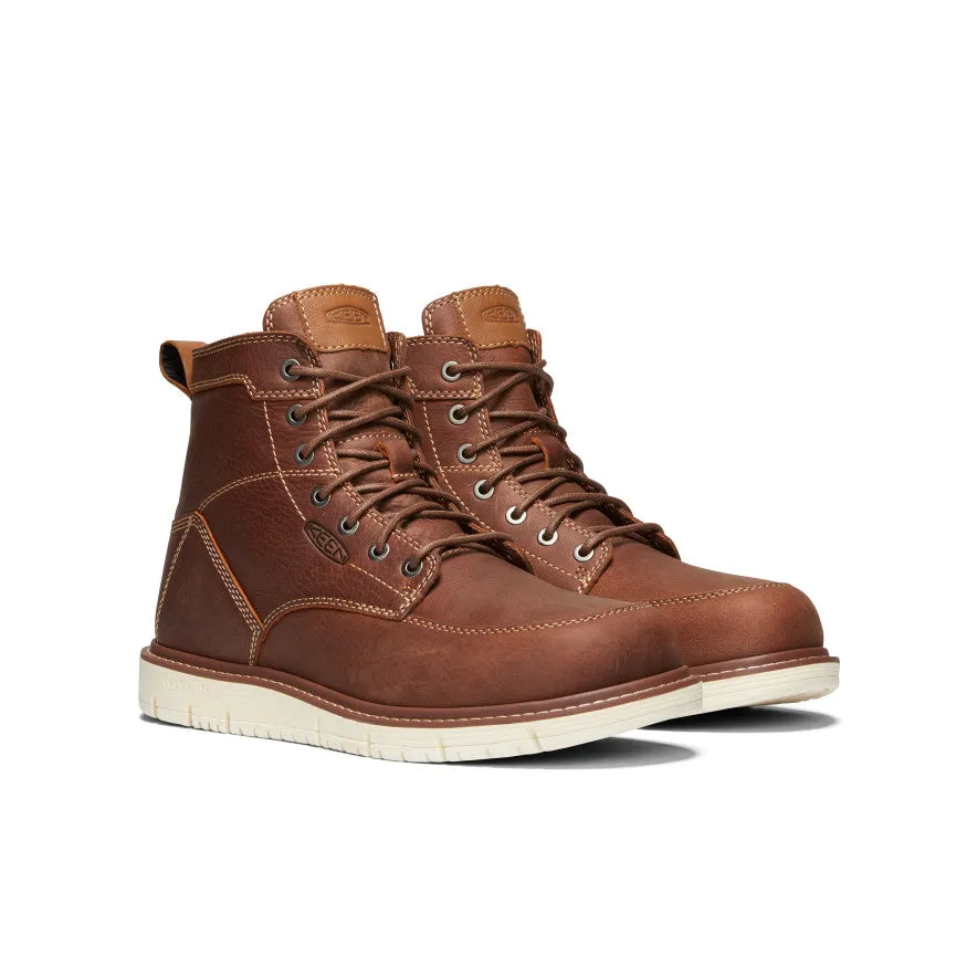 Hard Trail Subtle Aesthetic Men's San Jose 6" Boot (Soft Toe)  |  Gingerbread/Off White