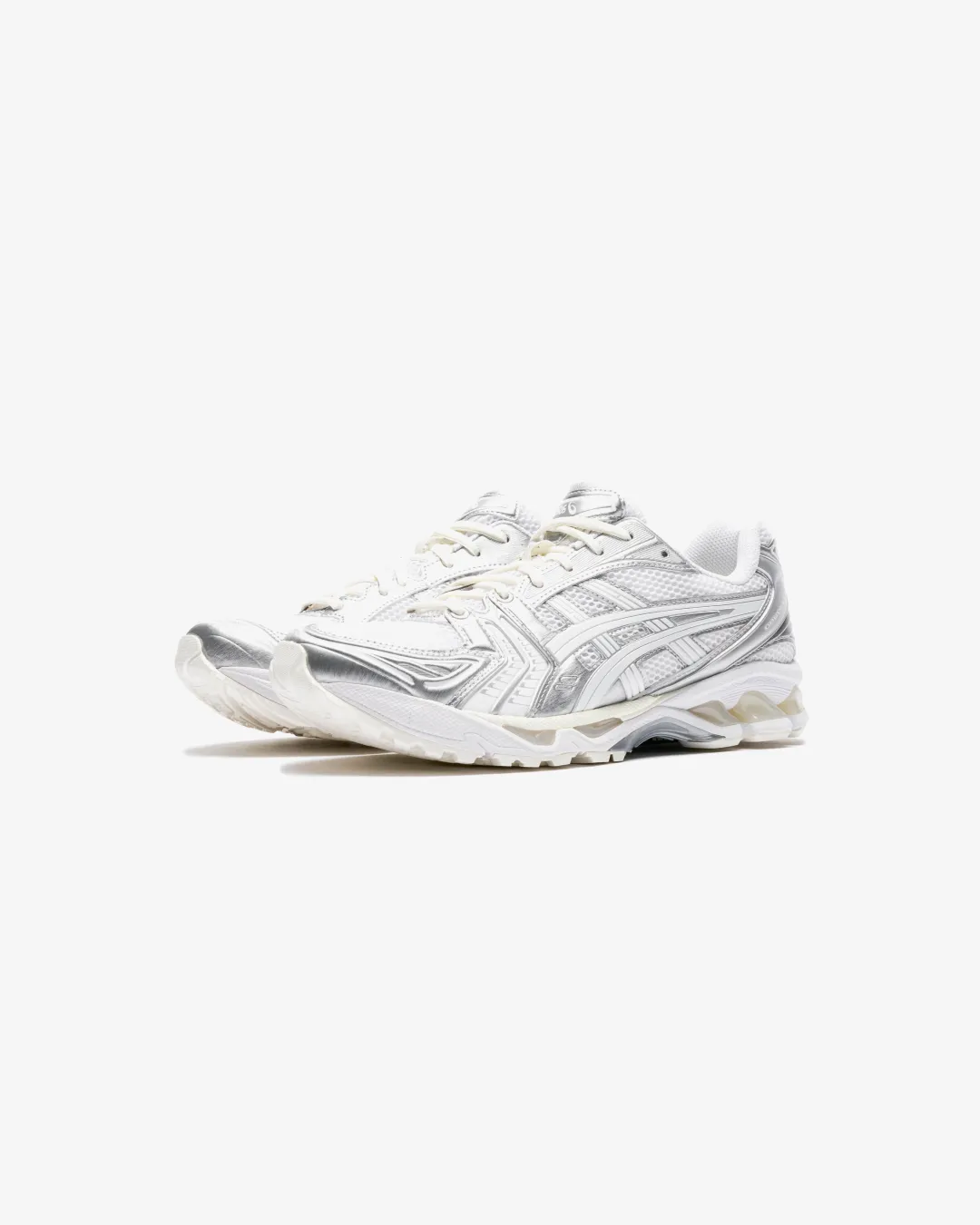 ASICS Gel-Kayano 14 x JJJJound White Silver Sneakers Hill Tough