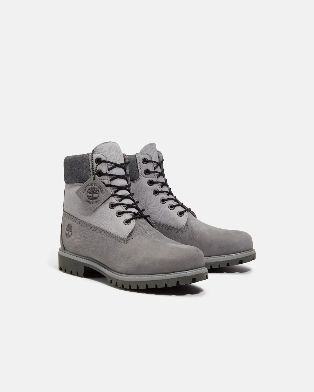TIMBERLAND PREMIUM 6-INCH WATERPROOF BOOTS IN GREY NUBUCK Soul Walk