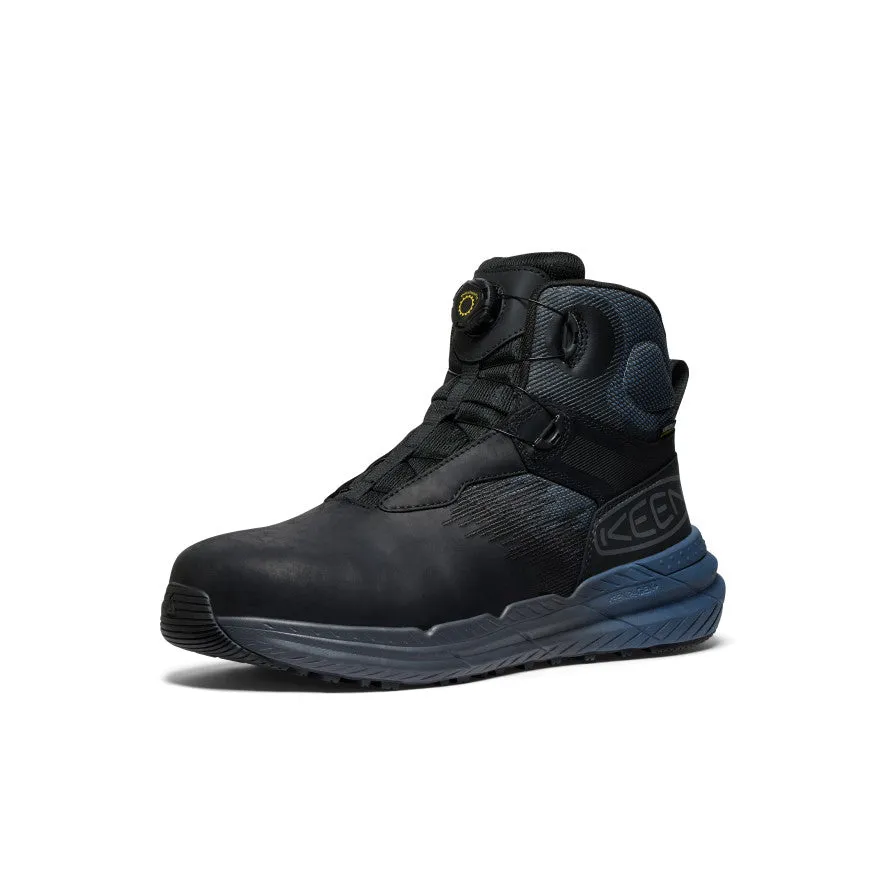 All-Weather Design. High Traction Men's Snapline RF Waterproof Boot (Carbon Toe)  |  Vintage Indigo/Black