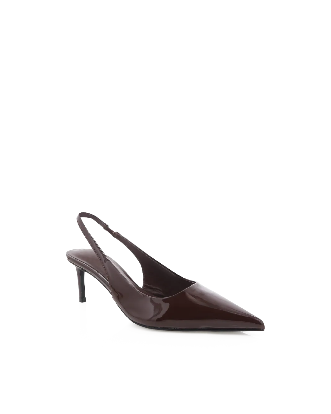 OSKANNA - CHOCOLATE PATENT Modern Design Cozy Heels
