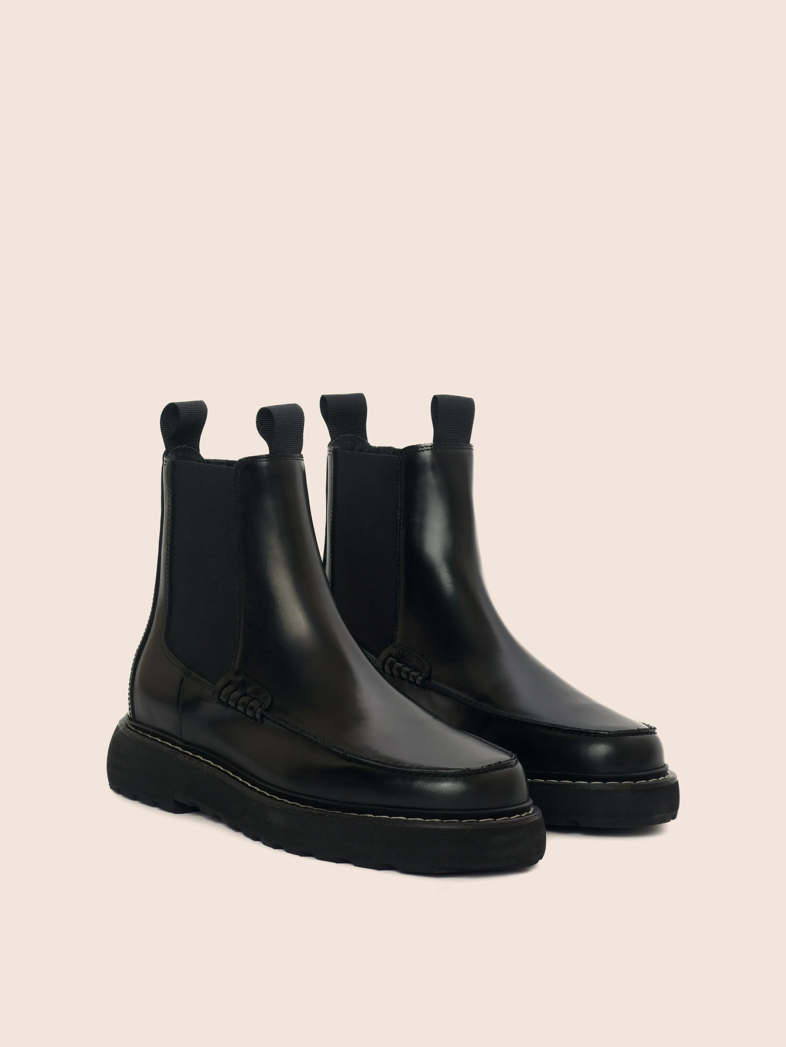 Lagoa Black Brushed Unlined Boot Outdoor Look